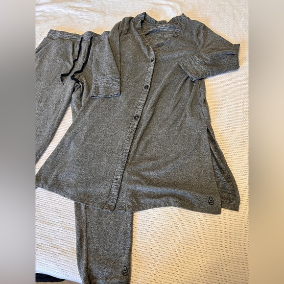 Cuddl Duds women’s size small pyjama set Heathered Grey Lounge Set soft - Picture 1 of 12